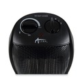  | Alera ALEHECH09 1500 W 7.12 in. x 5.87 in. x 8.75 in. Ceramic Heater - Black image number 2