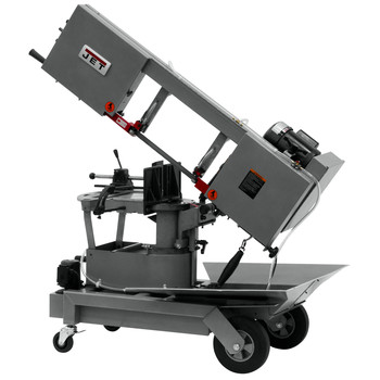 STATIONARY BAND SAWS | JET HVBS-10-DMWC 115V 1 HP Portable Dual Miter Bandsaw - JT9-424465