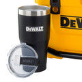 Coolers & Tumblers | Dewalt DXC1013B 10 Quart Roto-Molded Lunchbox Cooler/ 10 Quart Ice Pack Cooler/ 30 oz. Black Tumbler Combo image number 3