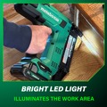 Brad Nailers | Metabo HPT NT1850DGM 18V MultiVolt Lithium-Ion 18-Gauge Compact Cordless Brad Nailer Kit (2.0 Ah) image number 5