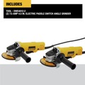 Angle Grinders | Dewalt DWE4012-2W 7.5 Amp Paddle Switch 4-1/2 in. Corded Small Angle Grinder image number 1