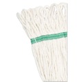  | Boardwalk BWK502WHEA 5 in. Super Loop Cotton/Synthetic Fiber Wet Mop Head - Medium, White image number 2