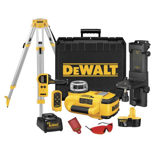 Rotary Lasers | Dewalt DW079KDT 18V Cordless Self-Leveling Exterior Rotary Laser Kit image number 0