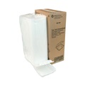 | Pactiv Corp. YTD188010000 8.42 in. x 8.15 x 3 in. Foam Hinged Lid Containers Dual Tab Lock - White (150/Carton) image number 3