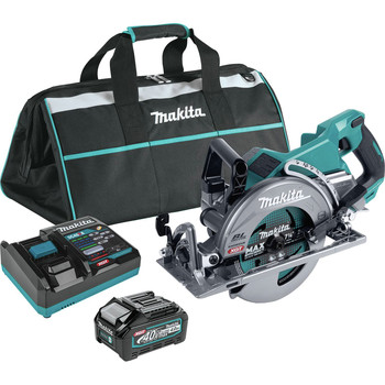 MAKITA XGT | Makita 40V max XGT Brushless Lithium-Ion 7-1/4 in. Cordless Rear Handle Circular Saw Kit (4 Ah) - GSR01M1