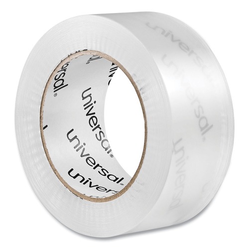  | Universal UNV73000 Quiet Acrylic 1.88 in. x 3 in. x 110 yds. Box Sealing Tape - Clear (6/Pack) image number 0