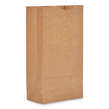 Ross & Wallace Paper Products 130310500SP 7 in. x 4.38 in. x 13.75 in. #10 Heavy-Duty Grocery Paper Bags - Kraft (500/Bundle)