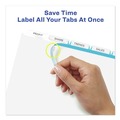 July Member-Exclusive Offer Save 10% off on One Item | Avery 11446 Index Maker 11 in. x 8.5 in. 5-Tab Print and Apply Clear Label Dividers - White (25/Box) image number 3