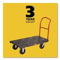 Tool Carts | Rubbermaid Commercial FG443600BLA 24 in. x 48 in. 2000 lbs. Capacity Heavy-Duty Platform Truck Cart - Black image number 3