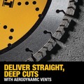 Circular Saw Blades | Dewalt DW47434 14 in. XP4 Reinforced Concrete Segmented Diamond Blade image number 4