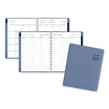 AT-A-GLANCE 12-Month: Jan 2026 to Dec 2026 11.38 in. x 9 in. Contemporary Weekly/Monthly Planner - Slate Blue Cover - 70940X20