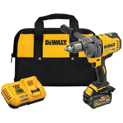 Drill Drivers | Dewalt DCD130T1 60V MAX FLEXVOLT Lithium-Ion 1/2 in. Cordless Mixer Drill Kit (6 Ah) image number 0