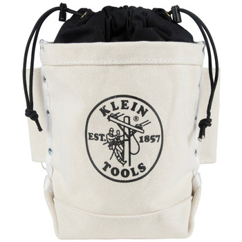 TOOL STORAGE | Klein Tools 5 in. x 10 in. x 9 in. Top Closing Canvas Tool Bag with Tunnel Connect - 5416TC