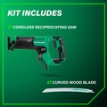 Reciprocating Saws | Metabo HPT CR18DMAQ4M 18V MultiVolt Brushless Compact Lithium-Ion Cordless Reciprocating Saw (Tool Only) image number 1