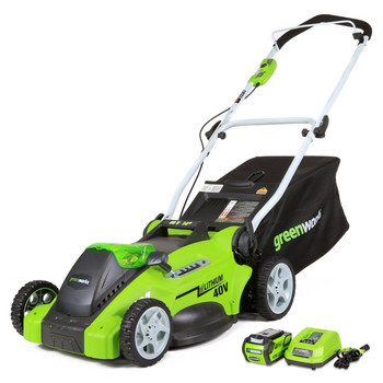 Greenworks 40V G-MAX Lithium-Ion 16 in. 2-in-1 Lawn Mower - 25322