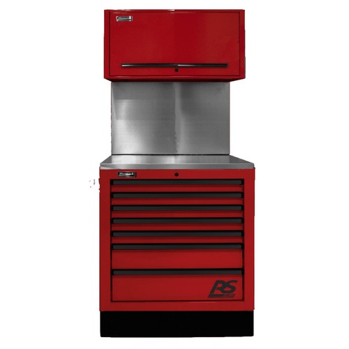 Cabinets | Homak RDCTS36003 36 in. CTS Conversion Kit with Solid Backsplash - Red image number 0