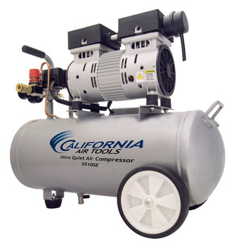 California Air Tools 5510SE 1 HP 5.5 Gallon Ultra Quiet Steel Tank Air Compressor - CAT-5510SE