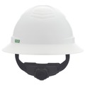 Hard Hats | MSA 10215837 V-Gard C1 Fas-Trac III Full Brim Non-Vented Hard Hat - White image number 2