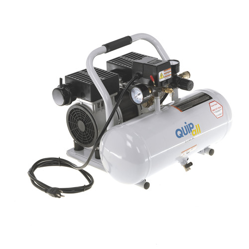 Clearance Center | Quipall 2-1-SIL-AL 1 HP 2 Gallon Oil-Free Hotdog Air Compressor image number 0