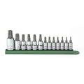 Socket Sets | GearWrench 80725 (13-Piece) 1/4 in., 3/8 in., and 1/2 in. Drive Tamper Proof Torx Bit Socket Set image number 0