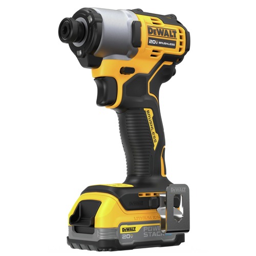 Impact Drivers | Dewalt DCF840E1 20V MAX Brushless Lithium-Ion 1/4 in. Cordless Impact Driver Kit (1.7 Ah) image number 0