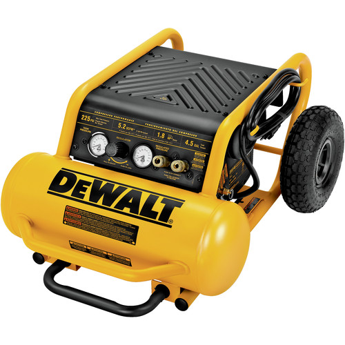 Dewalt D55146 1 6 Hp 4 5 Gallon Oil Free Wheeled Portable Air