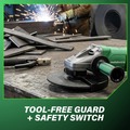 Angle Grinders | Metabo HPT 646467420 120V 15 Amp W 24-230 MVT 9 in. Corded Angle Grinder image number 10