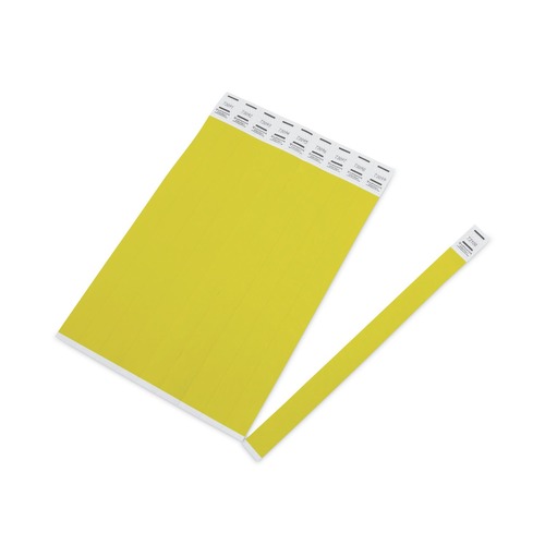 July Member-Exclusive Offer Save 10% off on One Item | Advantus 91123 9.75 in. x 0.75 in. Numbered Crowd Management Wristbands - Neon Yellow (500/Pack) image number 0