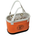 New Year's Sale! Save $25 on Select Tools | Klein Tools 5144BHHB 2 lbs. 14 Pocket Oval Hard Body Bucket - Orange/White image number 0