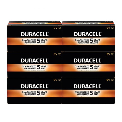 Customer Appreciation Sale! Save up to $60 on Select Tools | Duracell MN1604CT 9V CopperTop Alkaline Batteries (72/Carton) image number 0