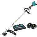 Free Makita 18V LXT/12V CXT Jobsite Speaker | Makita XRU17PT 18V X2 (36V) LXT Brushless Lithium-Ion Cordless String Trimmer Kit with 2 Batteries (5 Ah) image number 0