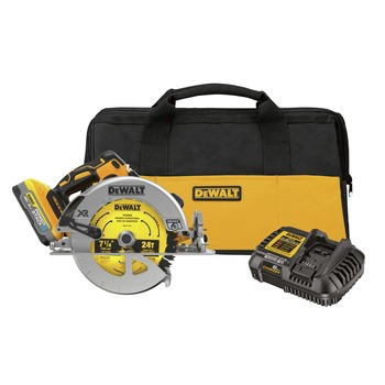 CIRCULAR SAWS | Dewalt 20V MAX XR Brushless Lithium-Ion 7-1/4 in. Cordless Circular Saw Kit (5 Ah) - DCS570H1