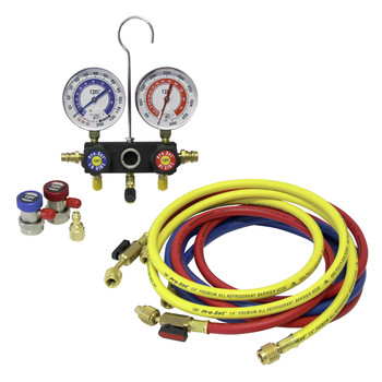 AIR CONDITIONING MANIFOLD GAUGE SETS | CPS Products Pro-Set R-12, R-134A Manifold Gauge Set - MA1234