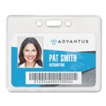  | Advantus AVT75450 3.75 in. x 3 in. Holder 3.5 in. x 2.25 in. Insert Horizontal Proximity ID Badge Holders - Clear (50/Pack) image number 3