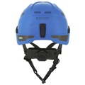 Hard Hats | MSA 10194785 V-Gard Fas-Trac III Pivot Trivent ANSI EN12492 H1 Safety Helmet - Blue image number 2