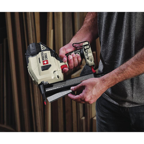 Factory Reconditioned Porter Cable PCC791LAR 20V MAX Lithium Ion 18 Gauge Narrow Crown Stapler Kit