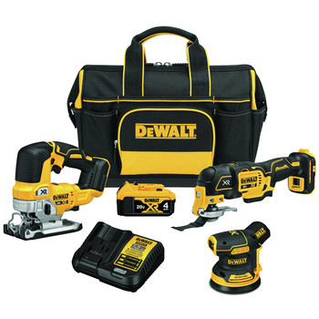 CLEARANCE | Dewalt DCKSS300M1 20V MAX XR Brushless Lithium-Ion Cordless 3-Tool Combo Kit (4 Ah)