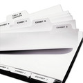 July Member-Exclusive Offer Save 10% off on One Item | Avery 11376 11 in. x 8.5 in. 27-Tab Preprinted Legal Exhibit Bottom A to Z Tab Index Dividers - White (1-Set) image number 2