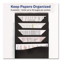 July Member-Exclusive Offer Save 10% off on One Item | Avery 73517 5 Sections Cord/Hook Closure Slide and View Expanding File - Letter, Black image number 4
