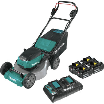 LAWN MOWERS | Makita 18V X2 (36V) LXTBrushless Lithium-Ion 21 in. Cordless Commercial Lawn Mower Kit with 4 Batteries (5 Ah) - XML07PT1