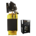 Stationary Air Compressors | EMAX ESP10V080V3PK E450 Series 10 HP 80 gal. Industrial Plus 2 Stage Pressure Lubricated 3-Phase 38 CFM @100 PSI Patented SILENT Air Compressor with 58 CFM Air Dryer image number 3