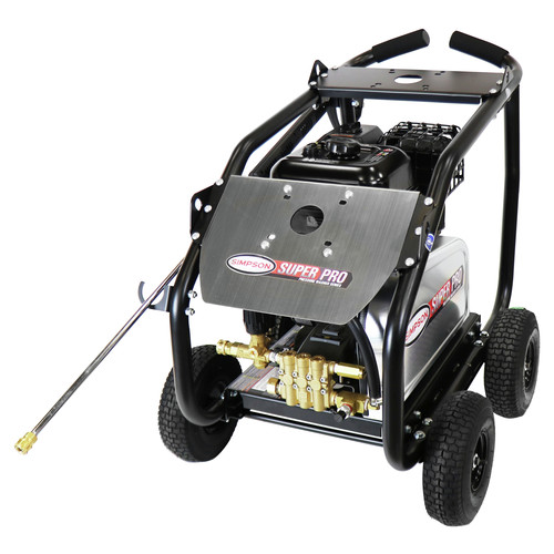 Pressure Washers | Simpson 65211 4400 PSI 4 GPM Belt Drive Medium Roll Cage Professional Gas Pressure Washer with AAA Pump image number 0