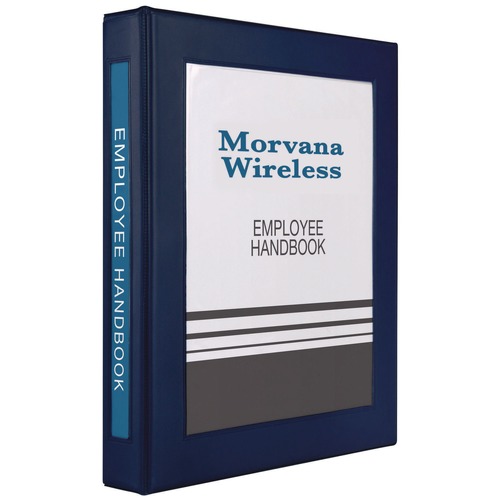 July Member-Exclusive Offer Save 10% off on One Item | Avery 68055 11 in. x 8.5 in. 1 in. Capacity 3 Rings Framed View Heavy-Duty Binders - Navy Blue image number 0