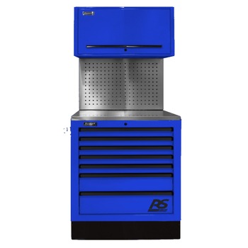 CABINETS | Homak BLCTS36004 36 in. CTS Conversion Kit with Tool Board Backsplash - Blue