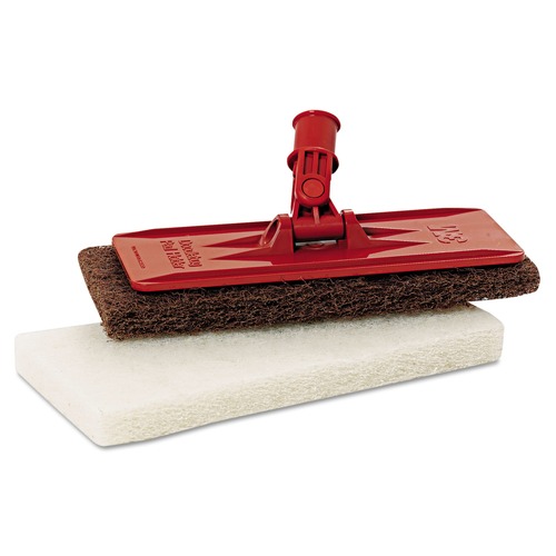 July Member-Exclusive Offer Save 10% off on One Item | 3M 6472 Doodlebug 4-5/8 in. x 10 in. Threaded Pad Holder - Orange (4/Carton) image number 0