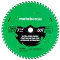 Circular Saw Blades | Metabo HPT 115760M 7-1/4 in. 60-Tooth Industrial PTFE Circular Saw Ultra Fine Finish Blade image number 0
