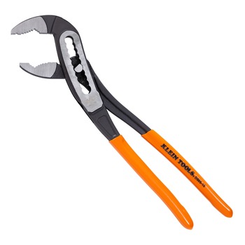 Klein Tools Classic Klaw Pump Pliers V-Jaw Tongue and Groove, Hardened Teeth for Maximum Torque, 10-Inch - D50510