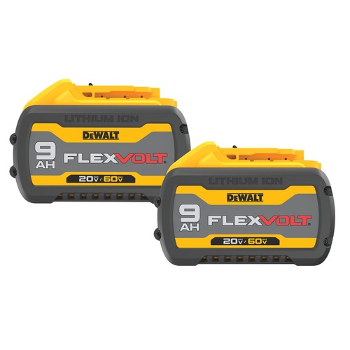 Dewalt DCB609-2 (2-Pack) 20V-60V MAX FLEXVOLT 9 Ah Lithium-Ion Battery