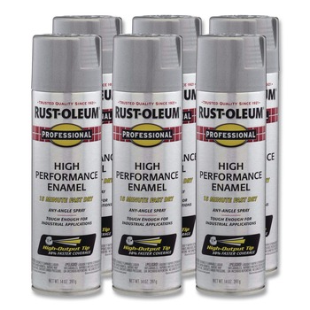 AUTOMOTIVE | Rust-Oleum Professional 14 oz. Aerosol Can Spray Paint - Metallic Aluminum (6/Carton) - 7515838