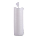  | Boardwalk BWKHOTWH8 Plastic Hot Cup Lids for 8 oz. Hot Cups - White (50/Sleeve, 20 Sleeves/Carton) image number 2